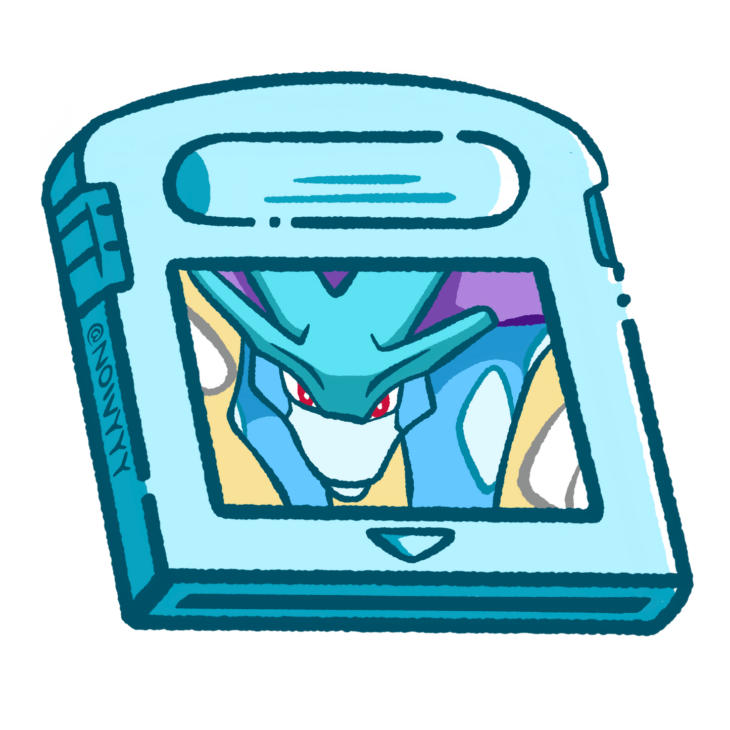 Pokemon Crystal Vinyl Sticker