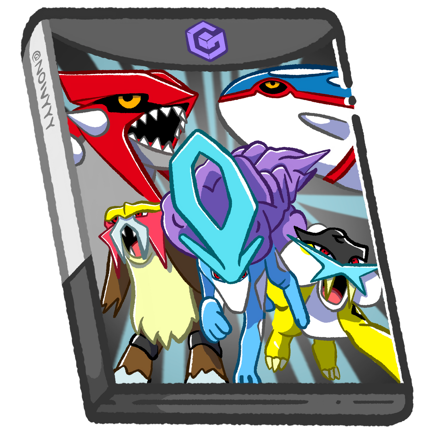 Pokemon Colosseum Vinyl Sticker