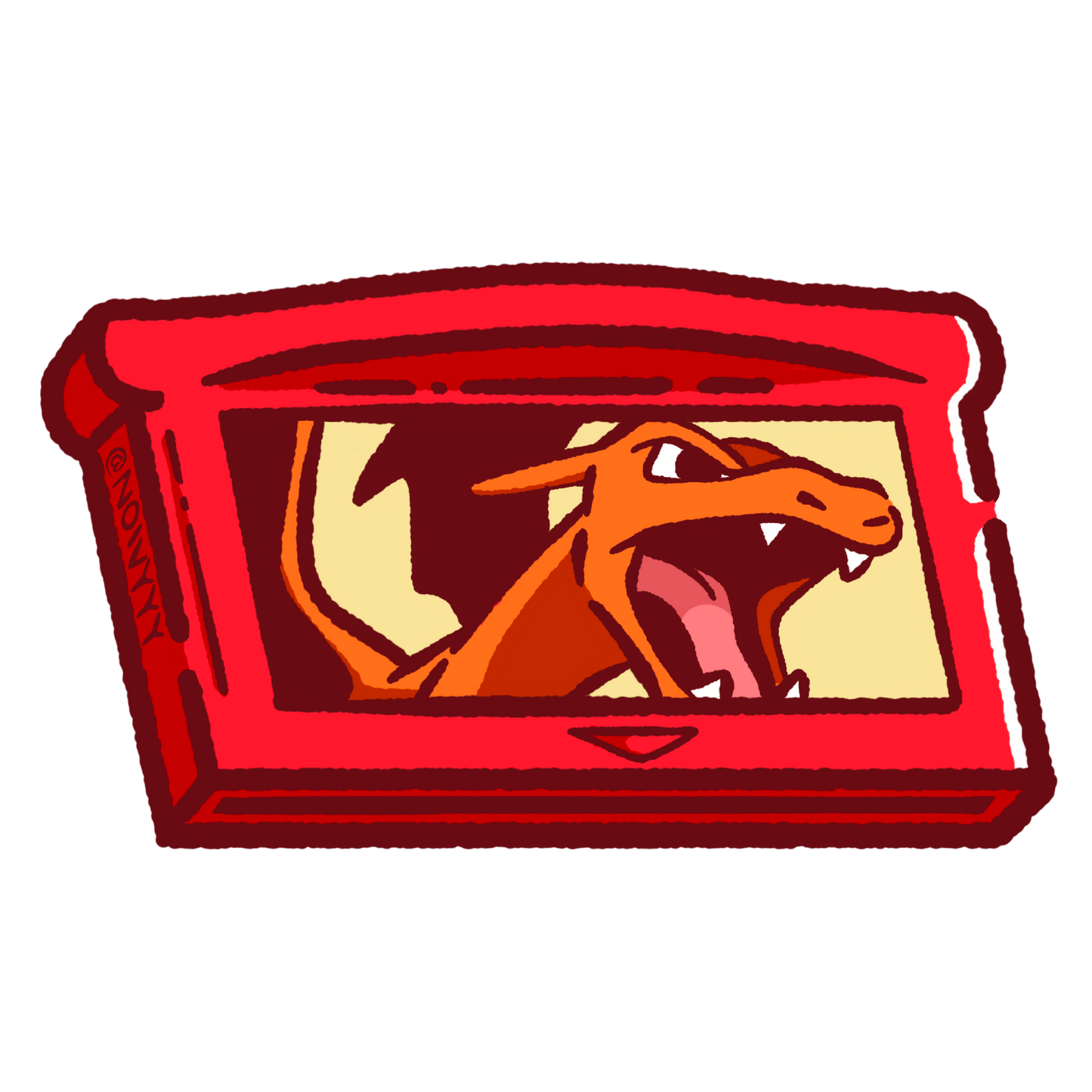 Pokemon Fire Red Vinyl Sticker