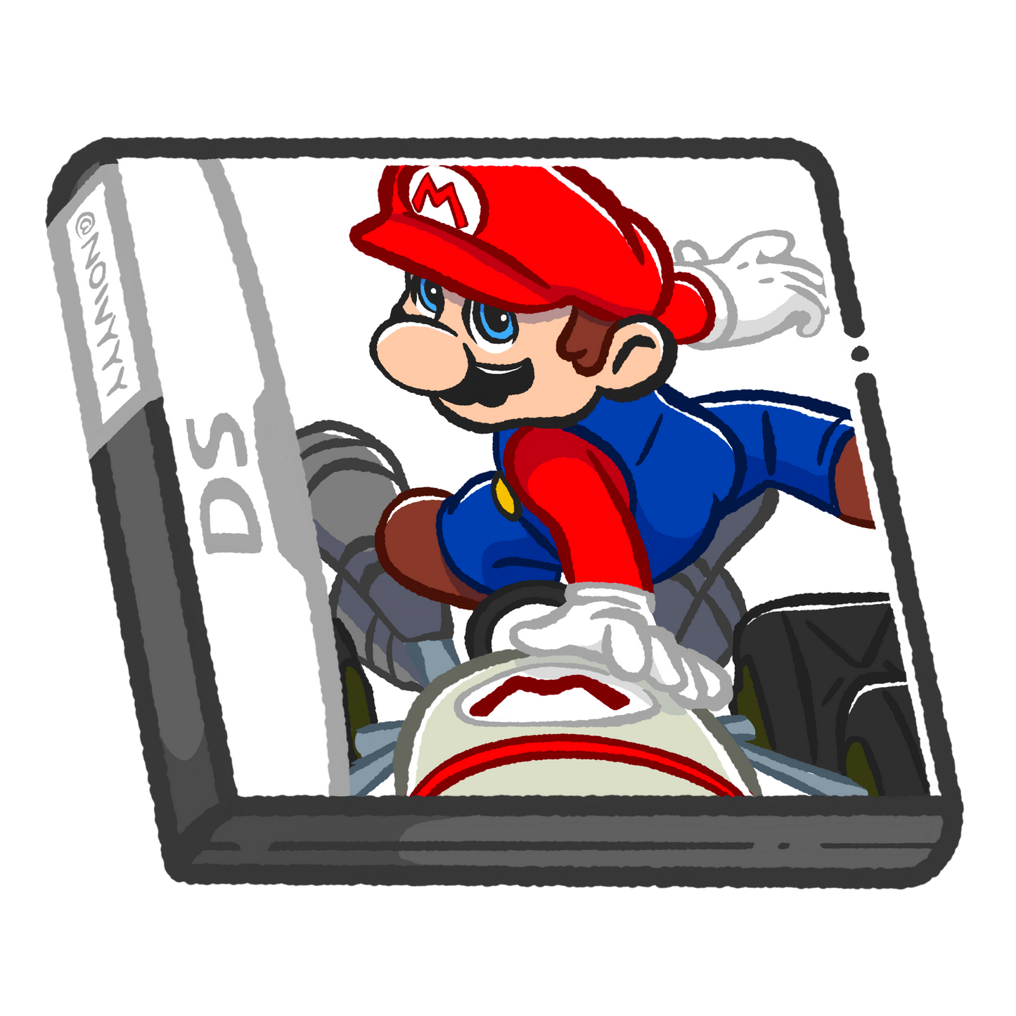 Mario Kart DS Vinyl Sticker